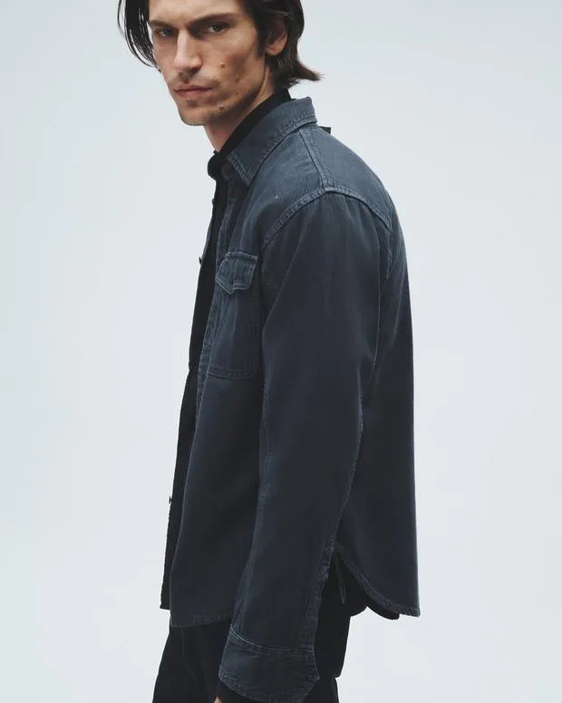 Shirts Men Rag and Bone Featherweight Denim Shirt Minna