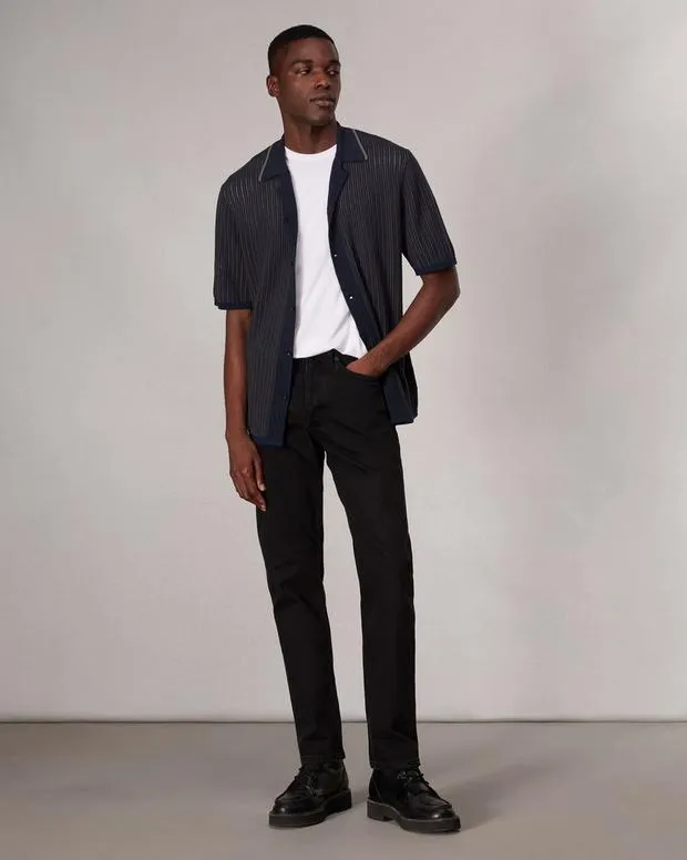 Shirts Men Rag and Bone Harvey Knit Camp Shirt Salute