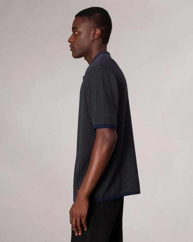 Shirts Men Rag and Bone Harvey Knit Camp Shirt Salute