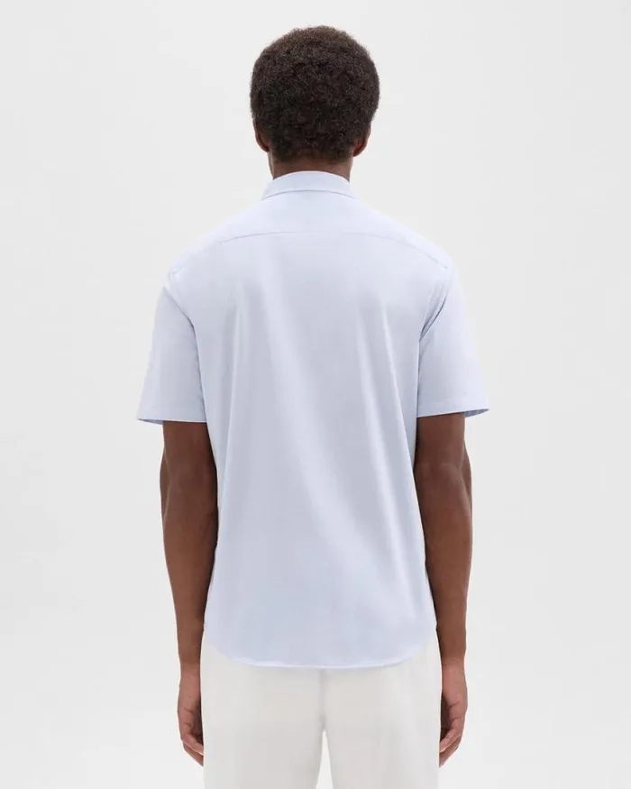Shirts Men Theory Irving ShortSleeve Shirt In Structure Knit Olympic Shirts Men Theory Irving ShortSleeve Shirt In Structure Knit Olympic