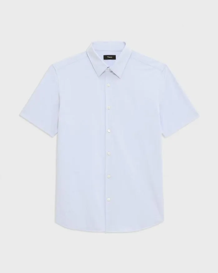 Shirts Men Theory Irving ShortSleeve Shirt In Structure Knit Olympic Shirts Men Theory Irving ShortSleeve Shirt In Structure Knit Olympic
