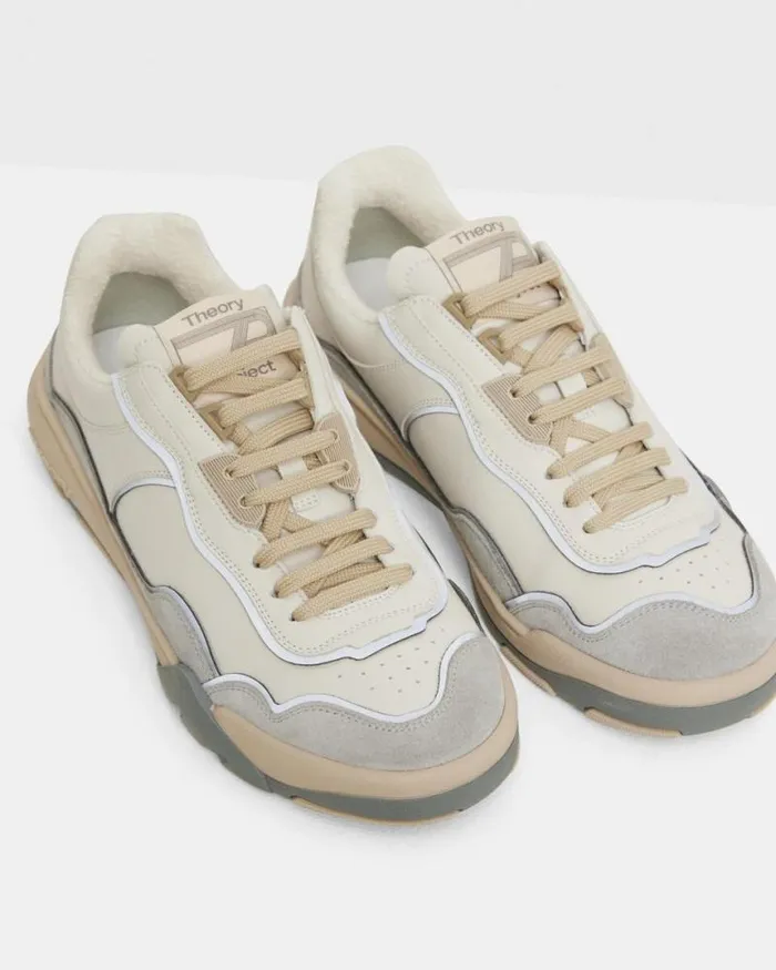 Shoes Men Theory Leather Sneaker Plaster Shoes Men Theory Leather Sneaker Plaster