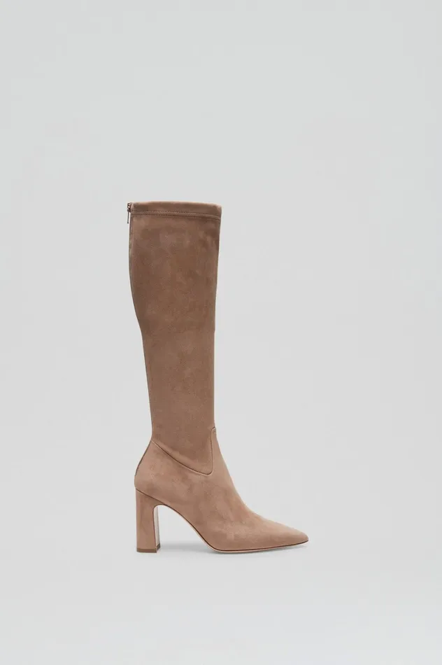 Shoes Women Scanlan Theodore STRETCH BELOW THE KNEE BOOT 85 Camelsuede Shoes Women Scanlan Theodore STRETCH BELOW THE KNEE BOOT 85 Camelsuede