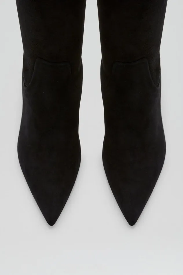 Shoes Women Scanlan Theodore STRETCH SUEDE OVER THE KNEE BOOT 85 Black Shoes Women Scanlan Theodore STRETCH SUEDE OVER THE KNEE BOOT 85 Black