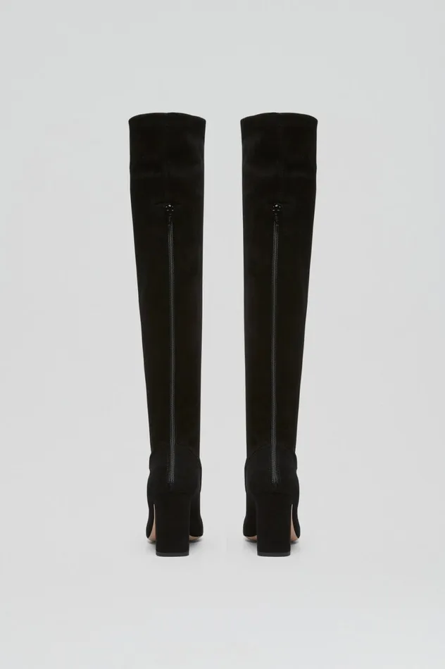 Shoes Women Scanlan Theodore STRETCH SUEDE OVER THE KNEE BOOT 85 Black Shoes Women Scanlan Theodore STRETCH SUEDE OVER THE KNEE BOOT 85 Black