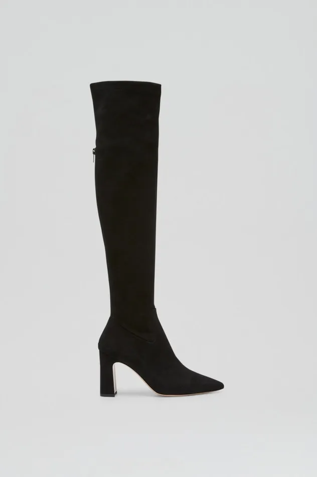 Shoes Women Scanlan Theodore STRETCH SUEDE OVER THE KNEE BOOT 85 Black Shoes Women Scanlan Theodore STRETCH SUEDE OVER THE KNEE BOOT 85 Black