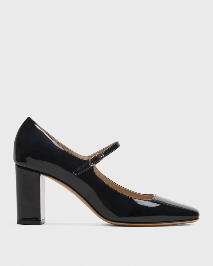 Shoes Women Theory Mary Jane Pump In Leather Black