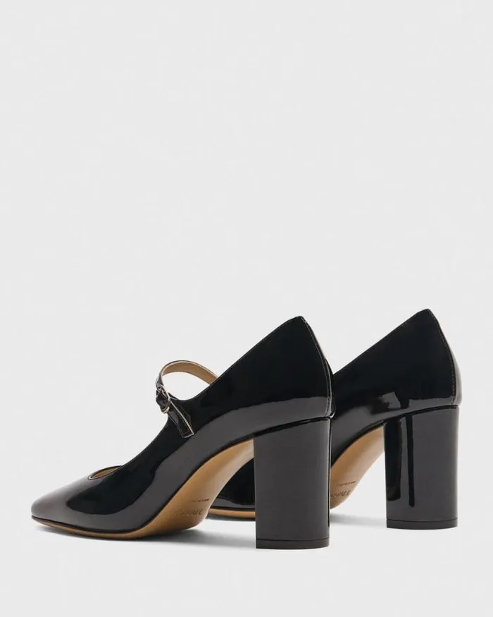 Shoes Women Theory Mary Jane Pump In Leather Black