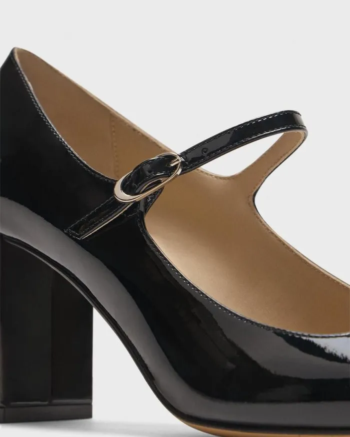 Shoes Women Theory Mary Jane Pump In Leather Black