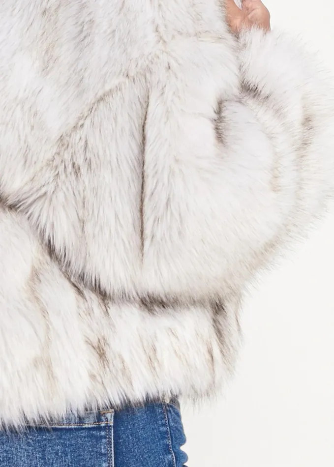 SHORT FAUX FUR JACKET White Women VENUS Coats