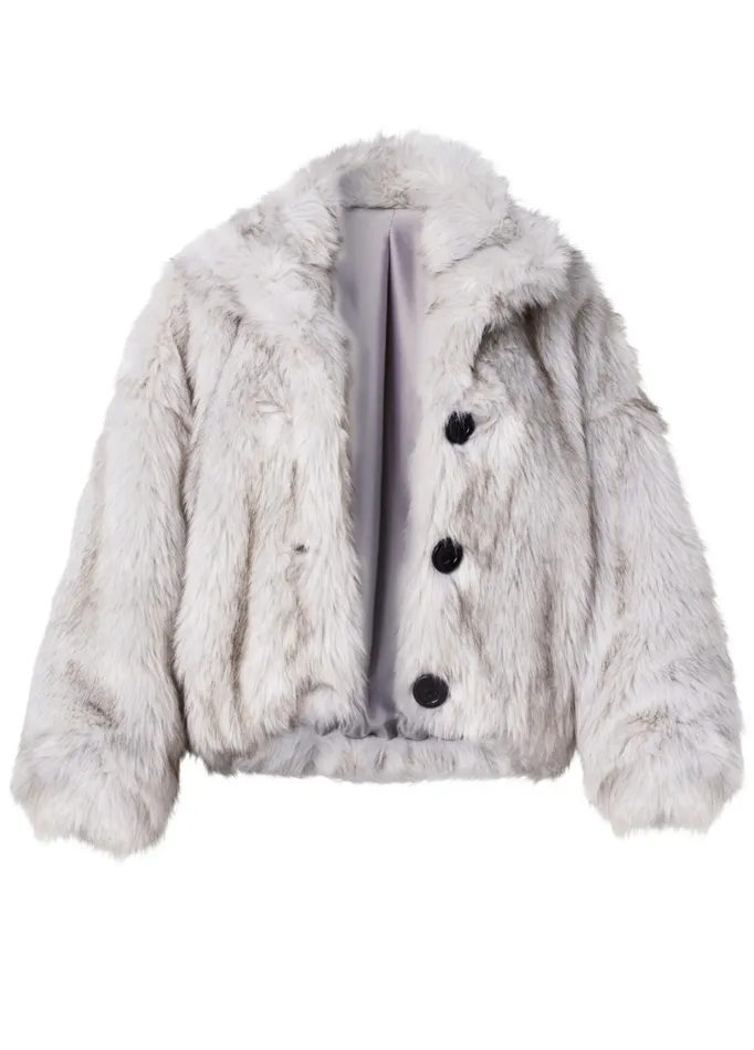 SHORT FAUX FUR JACKET White Women VENUS Coats