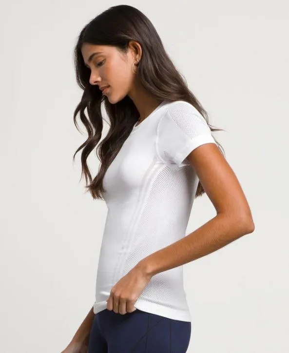Short Sleeve Shirts Women Wilson Pro Seamless Tee Bright White Short Sleeve Shirts Women Wilson Pro Seamless Tee Bright White