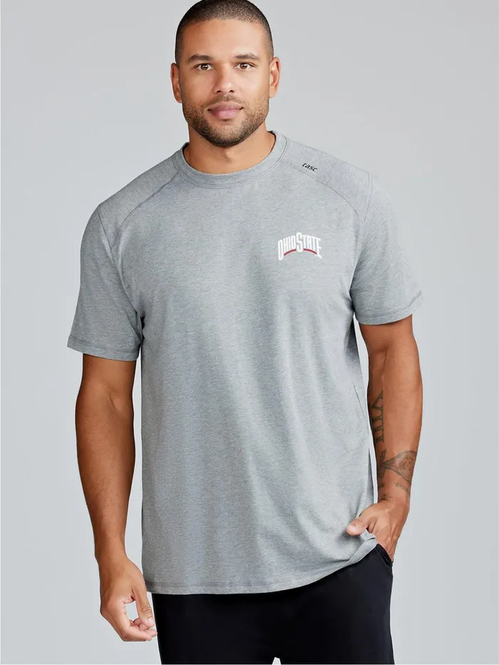 Short Sleeve TShirts Men Tasc Performance Carrollton Fitness TShirt 8211 Ohio State