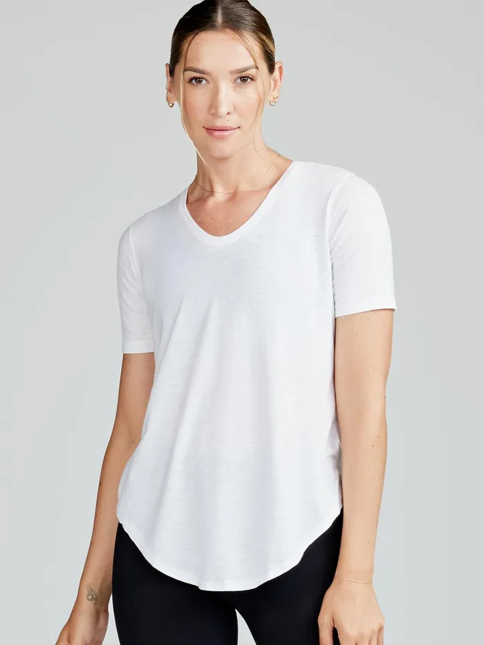 Short Sleeve TShirts Polos Women Tasc Performance Longline TShirt