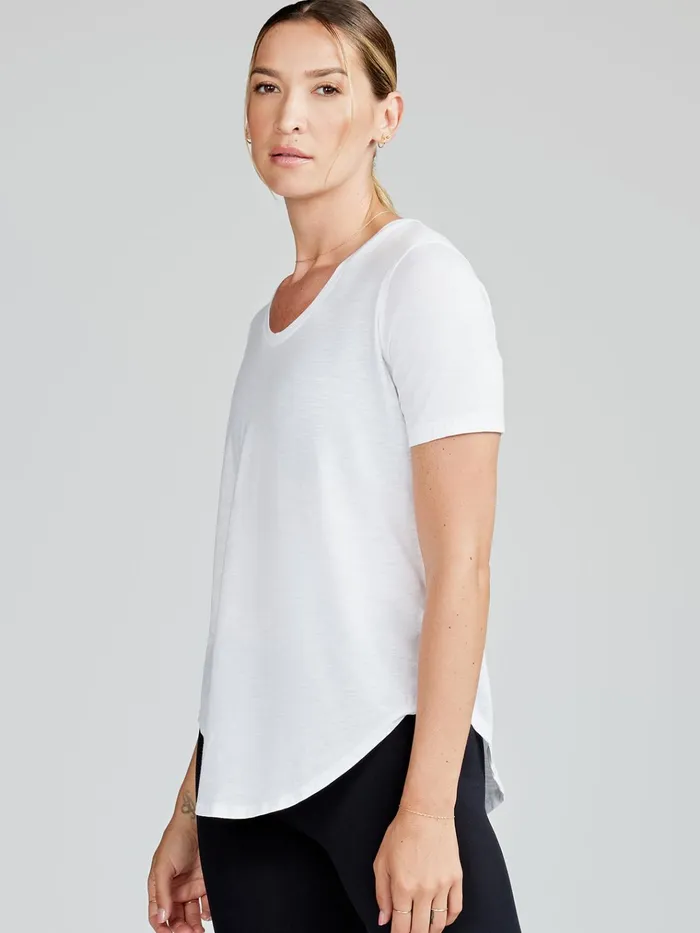 Short Sleeve TShirts Polos Women Tasc Performance Longline TShirt