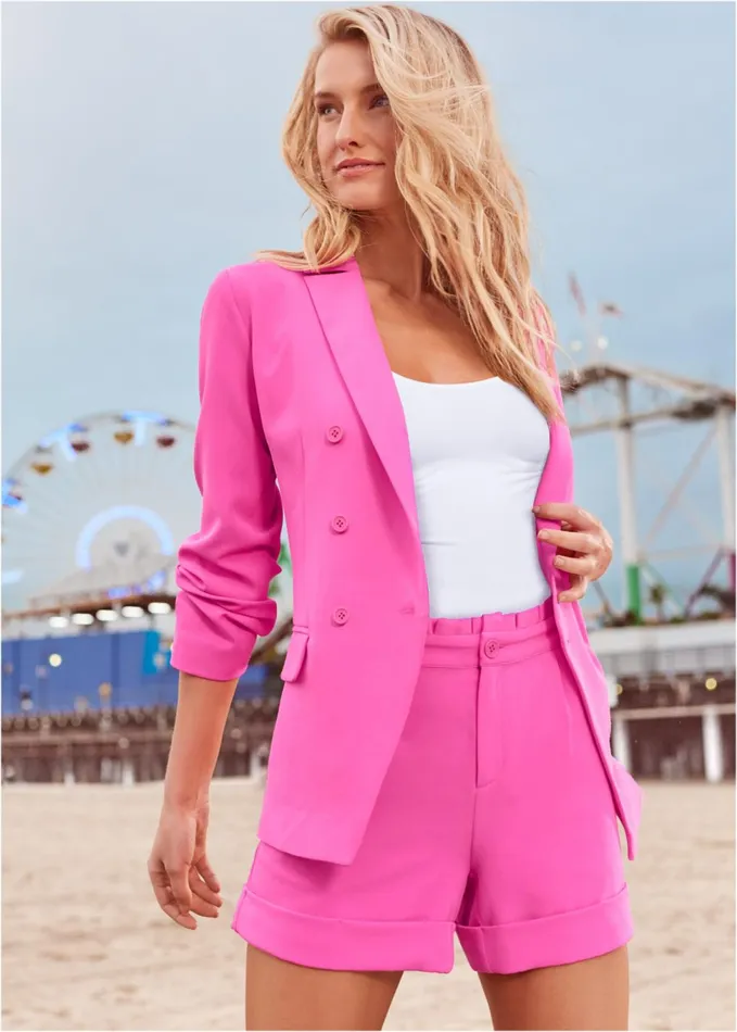 SHORT SUIT SET Hot Pink Women VENUS Shorts