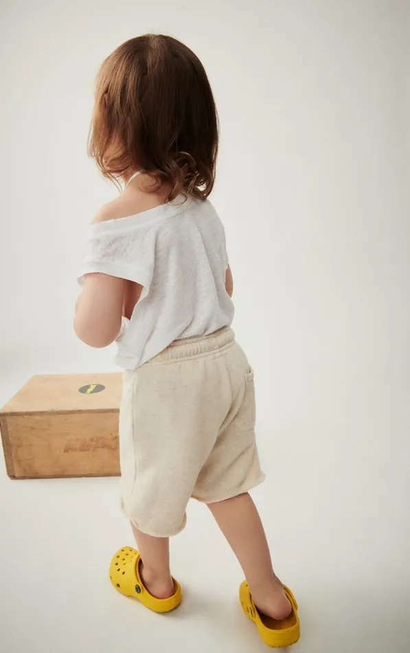 Shorts Itonay Melange Ecru Kids American Vintage Trousers and Shorts Shorts Itonay Melange Ecru Kids American Vintage Trousers and Shorts