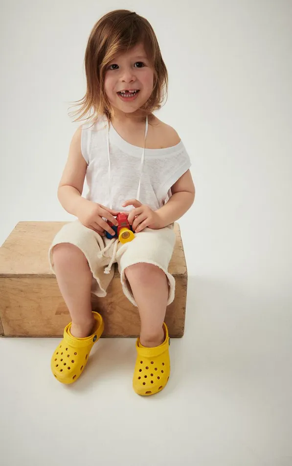 Shorts Itonay Melange Ecru Kids American Vintage Trousers and Shorts Shorts Itonay Melange Ecru Kids American Vintage Trousers and Shorts
