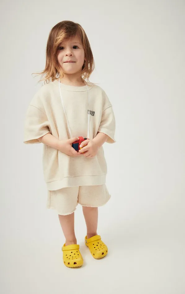 Shorts Itonay Melange Ecru Kids American Vintage Trousers and Shorts Shorts Itonay Melange Ecru Kids American Vintage Trousers and Shorts