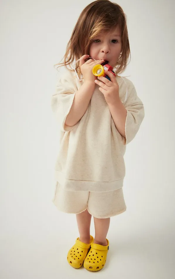 Shorts Itonay Melange Ecru Kids American Vintage Trousers and Shorts Shorts Itonay Melange Ecru Kids American Vintage Trousers and Shorts