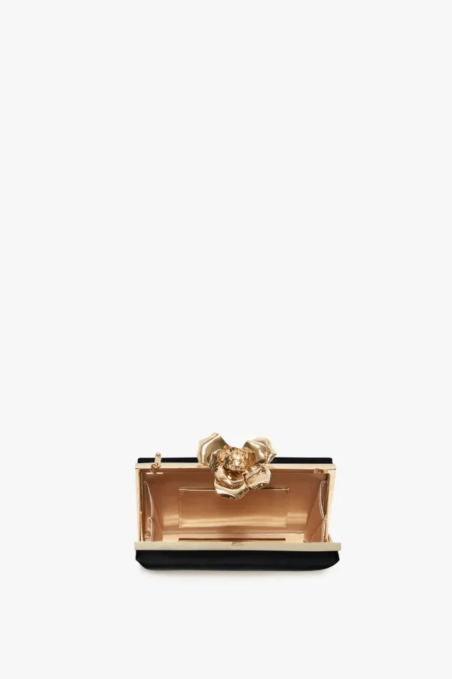 Shoulder Bags Women Victoria Beckham Frame Flower Minaudiere In Black