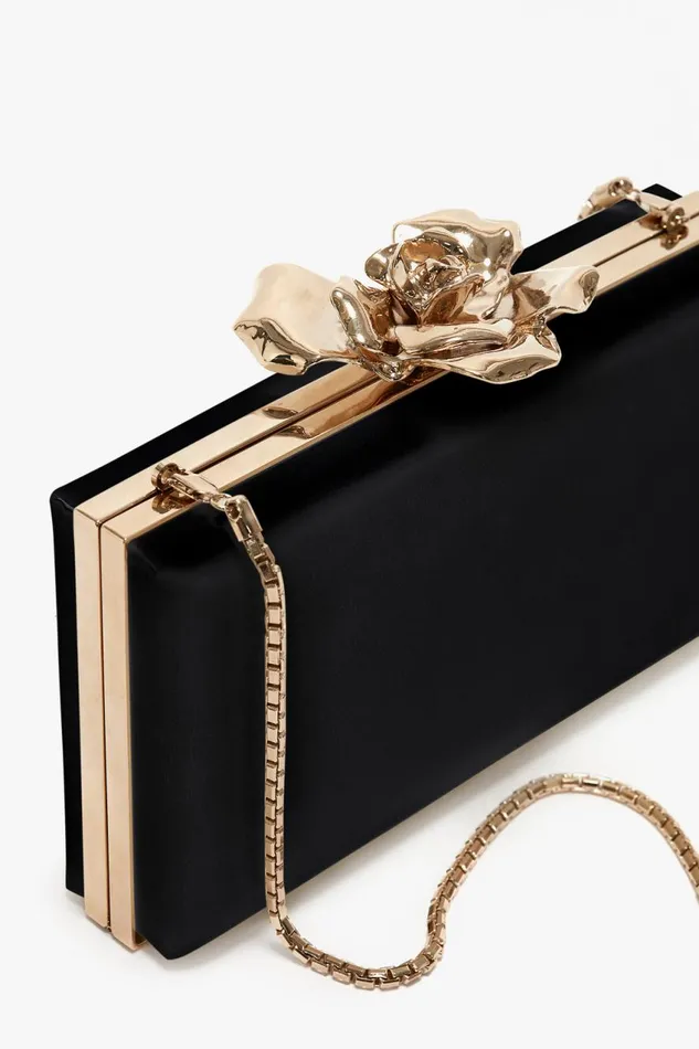 Shoulder Bags Women Victoria Beckham Frame Flower Minaudiere In Black