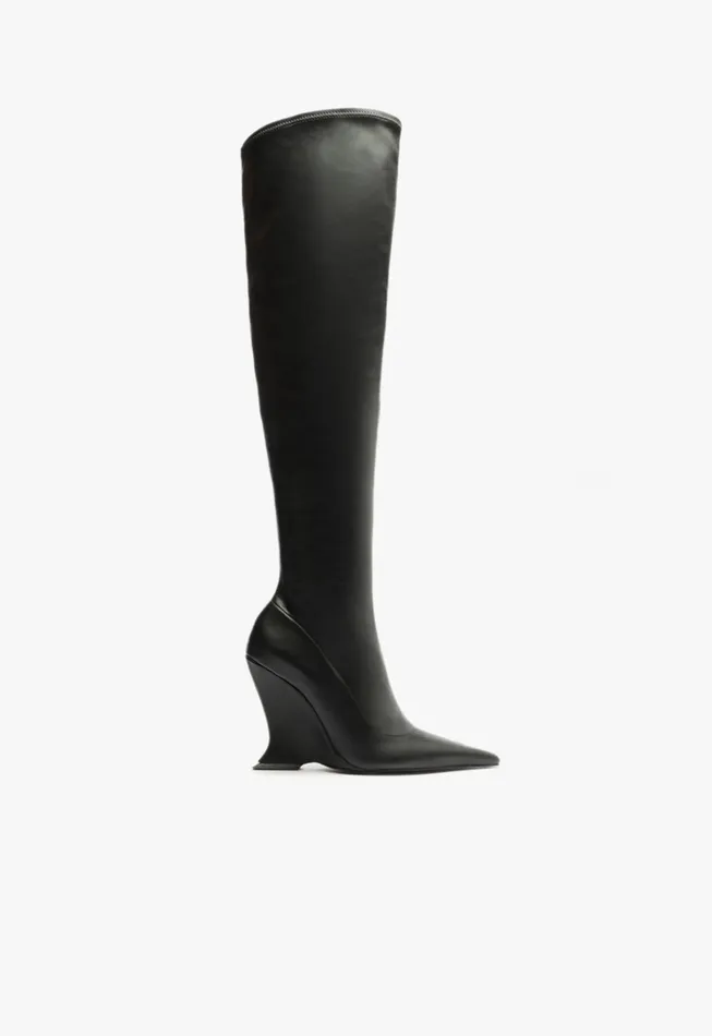 Siena Over The Knee Boot Black Women Schutz Shoes Boots