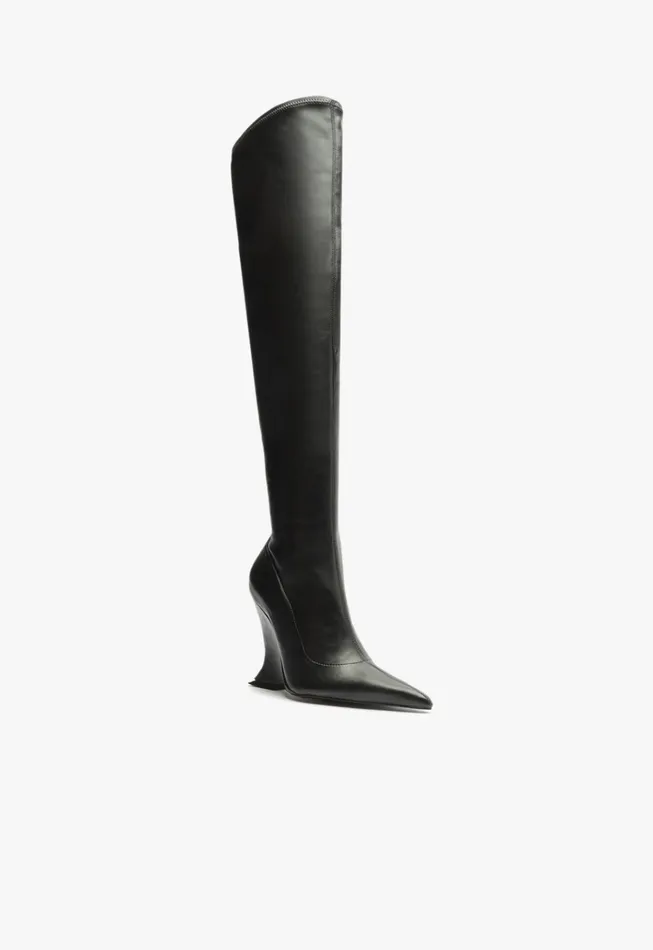 Siena Over The Knee Boot Black Women Schutz Shoes Boots