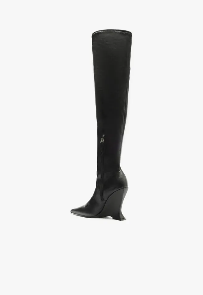 Siena Over The Knee Boot Black Women Schutz Shoes Boots
