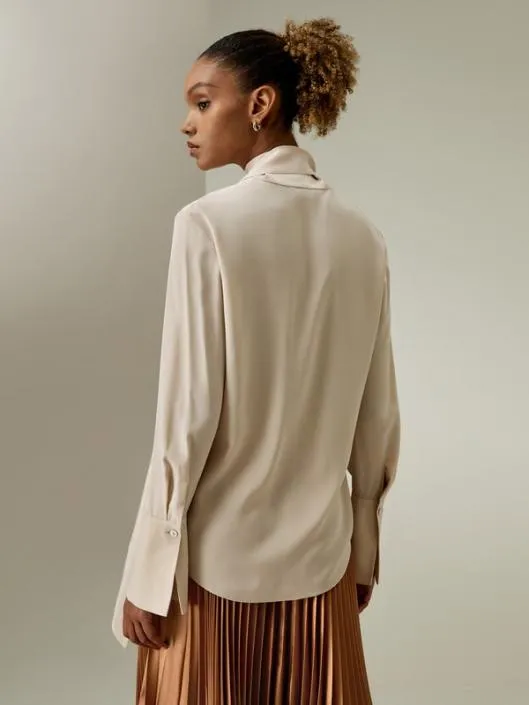 Silk Bowtie Statement Blouse Women Blouses Lilysilk Shirts