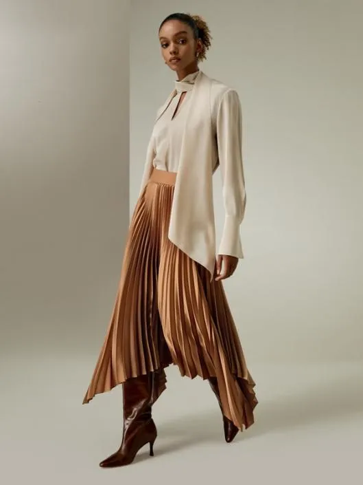 Silk Bowtie Statement Blouse Women Blouses Lilysilk Shirts