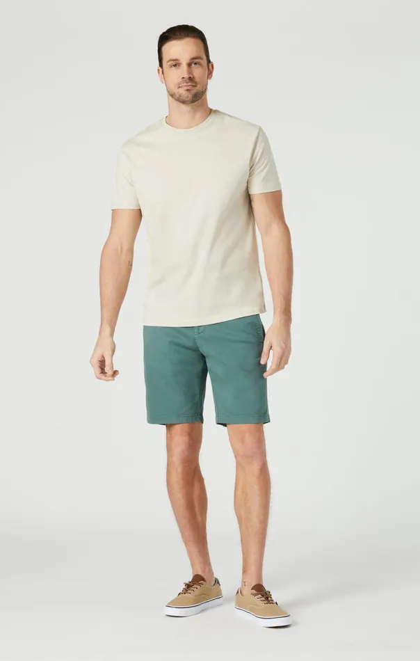 Simon Shorts In Silver Pine Twill Men Mavi Jeans Shorts