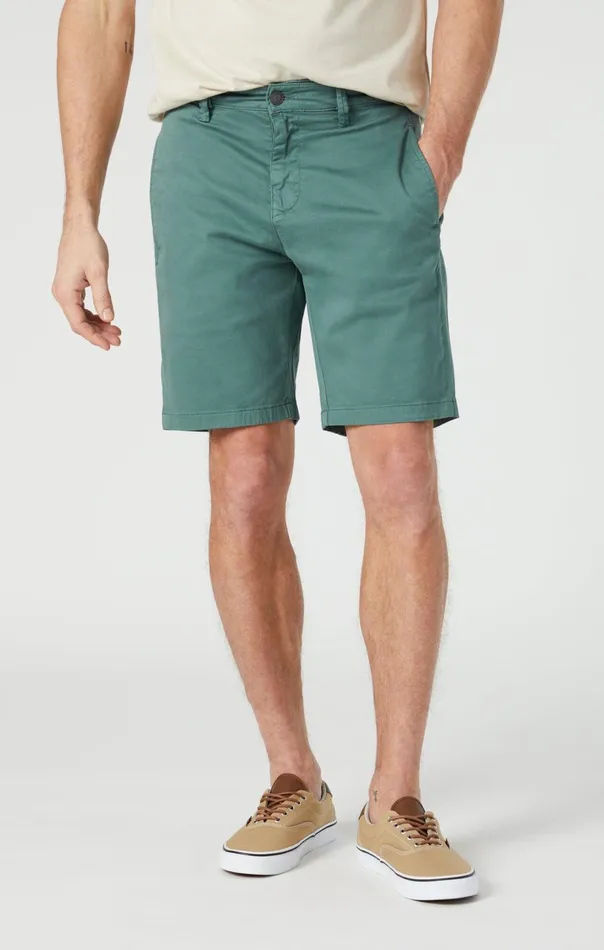 Simon Shorts In Silver Pine Twill Men Mavi Jeans Shorts Simon Shorts In Silver Pine Twill Men Mavi Jeans Shorts