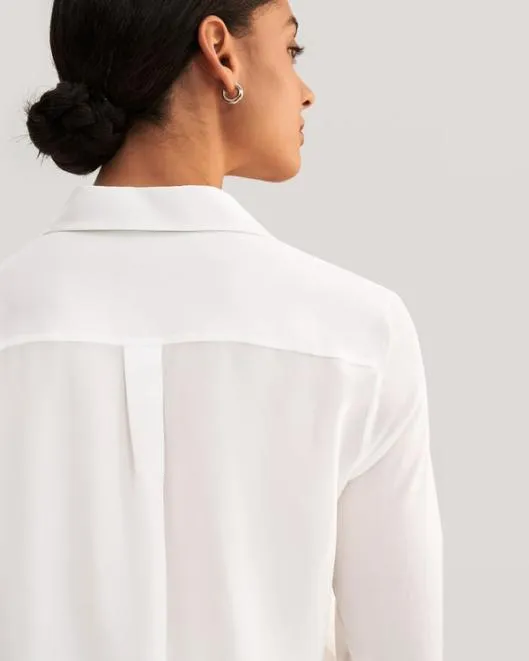 Simplicity Wrinkle Free Basic Silk Shirt Women Women Lilysilk Essentials