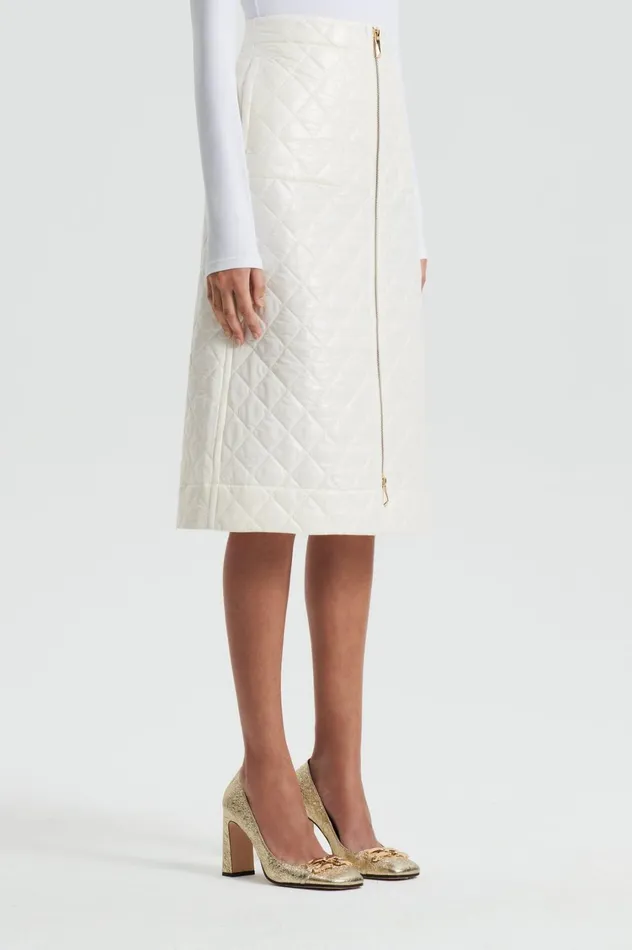 Skirts Women Scanlan Theodore QUILTED SKIRT White