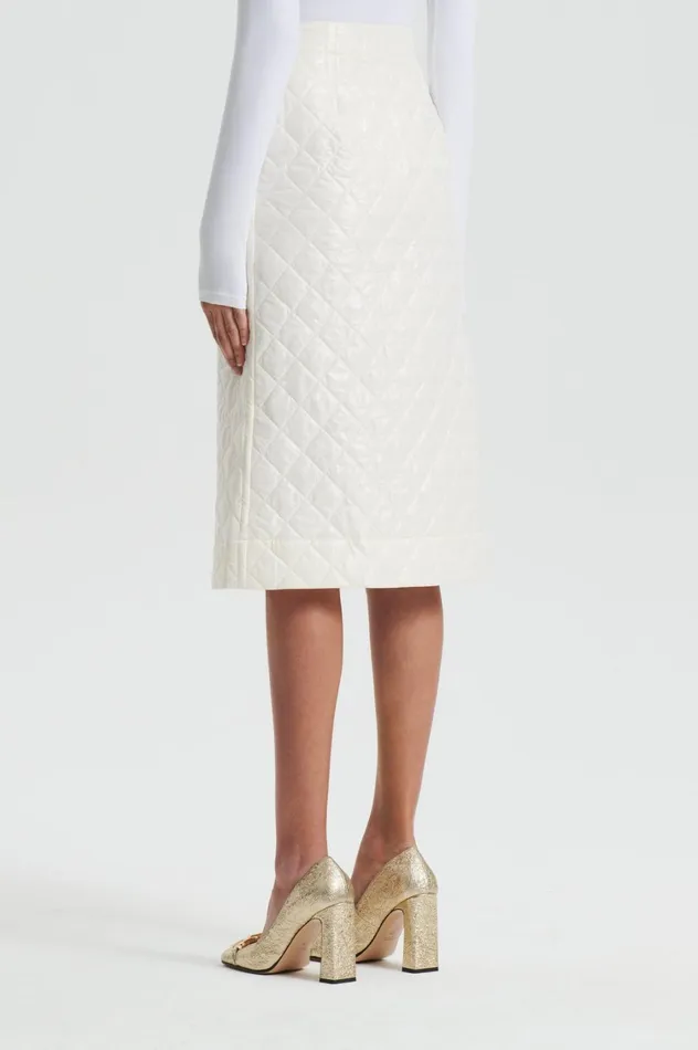 Skirts Women Scanlan Theodore QUILTED SKIRT White