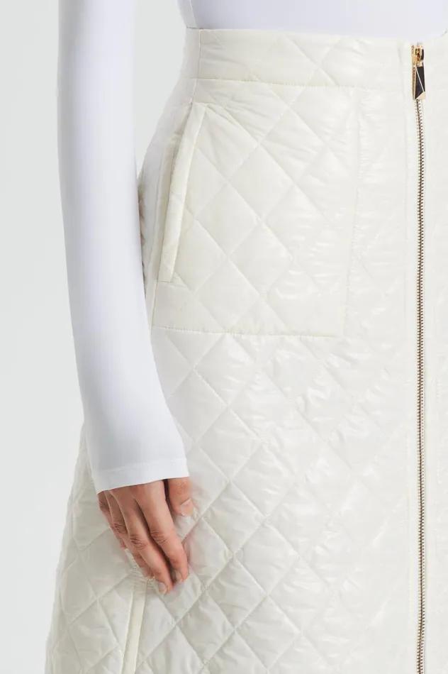Skirts Women Scanlan Theodore QUILTED SKIRT White