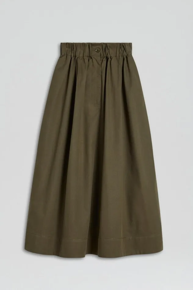 Skirts Women Scanlan Theodore WIDE CARGO SKIRT Jungle Skirts Women Scanlan Theodore WIDE CARGO SKIRT Jungle