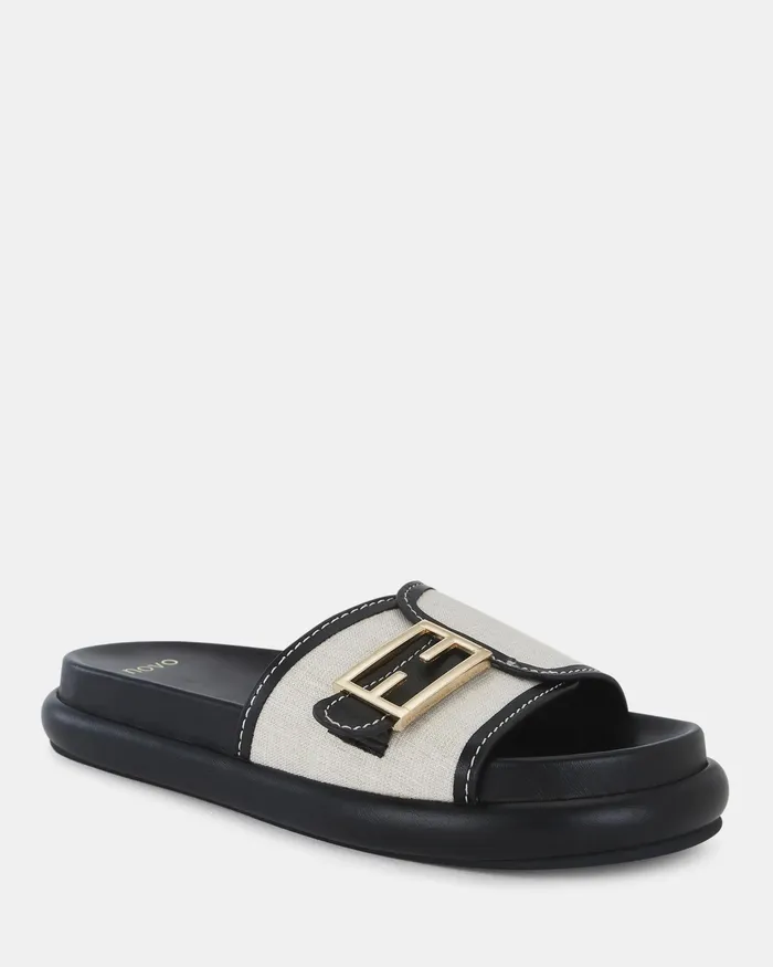 Slides NOVO Shoes Women SANNA LINEN Sandals
