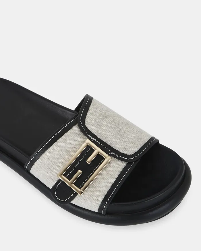 Slides NOVO Shoes Women SANNA LINEN Sandals