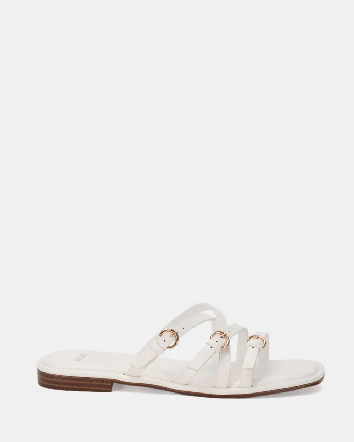 Slides RIDLEY WHITE Sandals 8211 NOVO Shoes Women