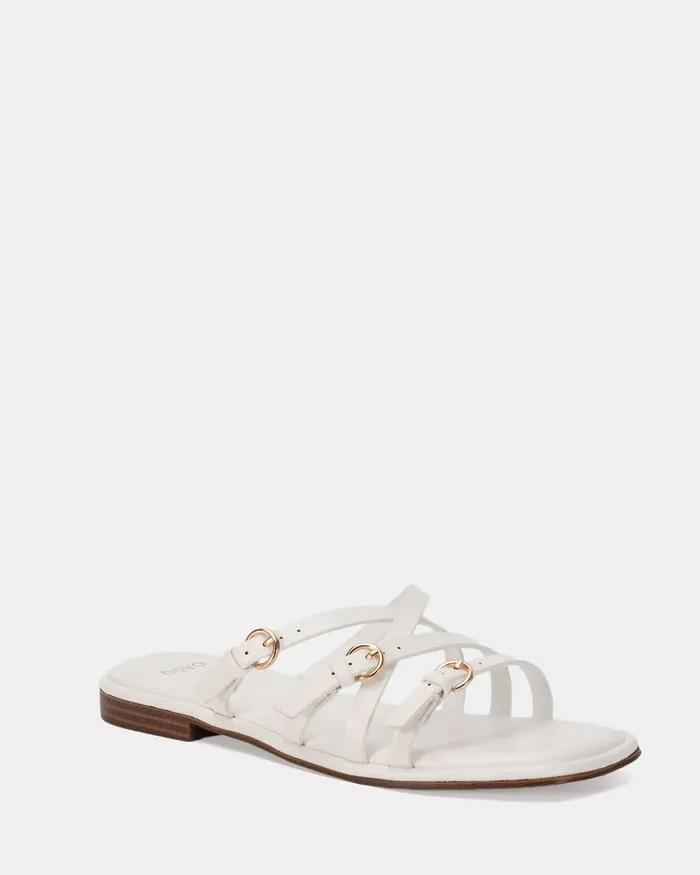 Slides RIDLEY WHITE Sandals 8211 NOVO Shoes Women