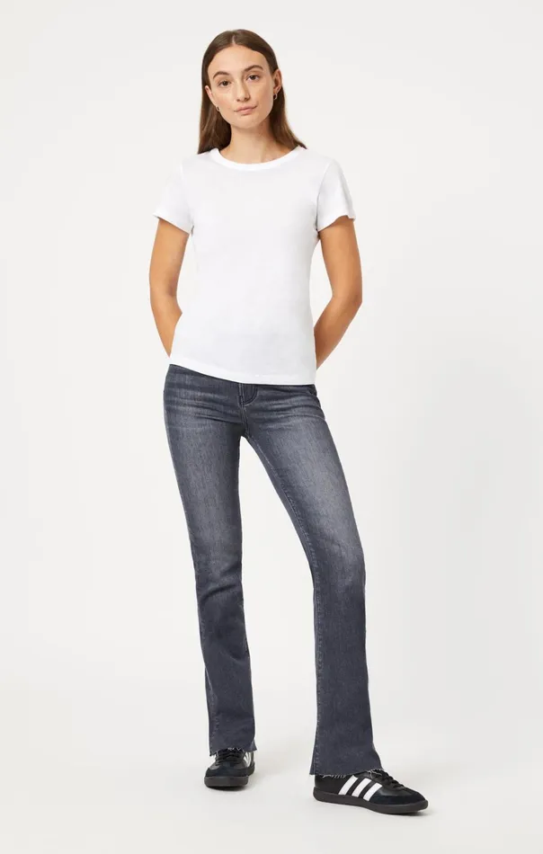 Slim Crew Neck TShirt In White Women Mavi Jeans Tops and TShirts Slim Crew Neck TShirt In White Women Mavi Jeans Tops and TShirts