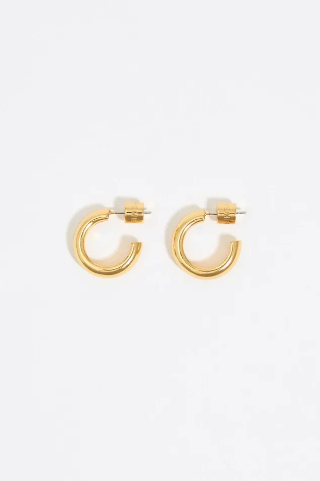 Small Hoop Earrings Gold Gold Women Bimba Y Lola Jewelry