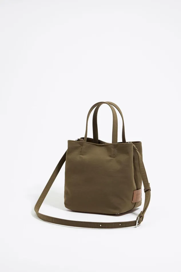 Small Olive Gabardine Chihuahua Bag Olive Women Bimba Y Lola Shoulder Bags