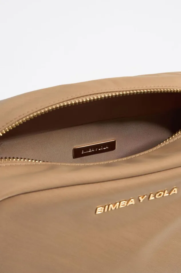 Small Tan Nylon Crossbody Bag Tan Women Bimba Y Lola Crossbody Bags Small Tan Nylon Crossbody Bag Tan Women Bimba Y Lola Crossbody Bags