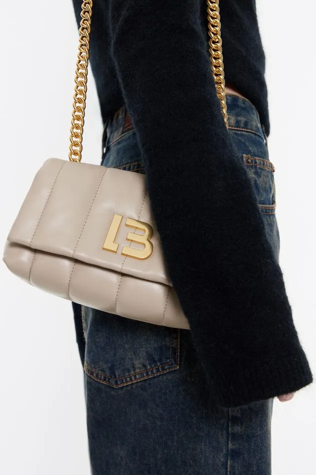 Small Taupe Leather Flap Bag Taupe Women Bimba Y Lola Crossbody Bags Small Taupe Leather Flap Bag Taupe Women Bimba Y Lola Crossbody Bags