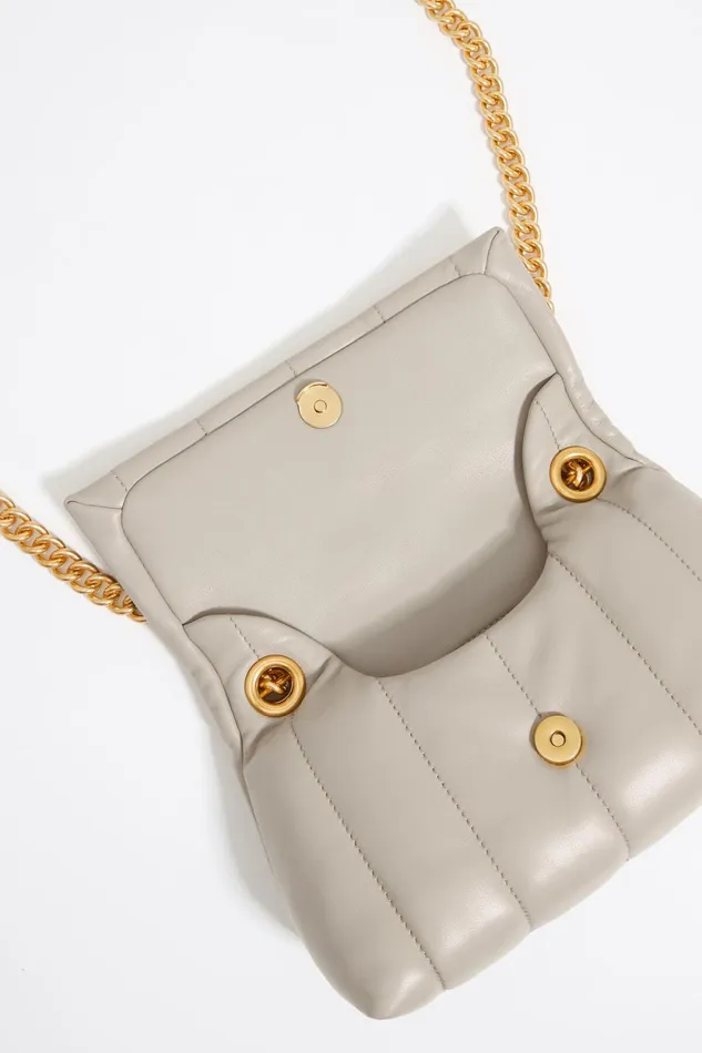 Small Taupe Leather Flap Bag Taupe Women Bimba Y Lola Crossbody Bags Small Taupe Leather Flap Bag Taupe Women Bimba Y Lola Crossbody Bags