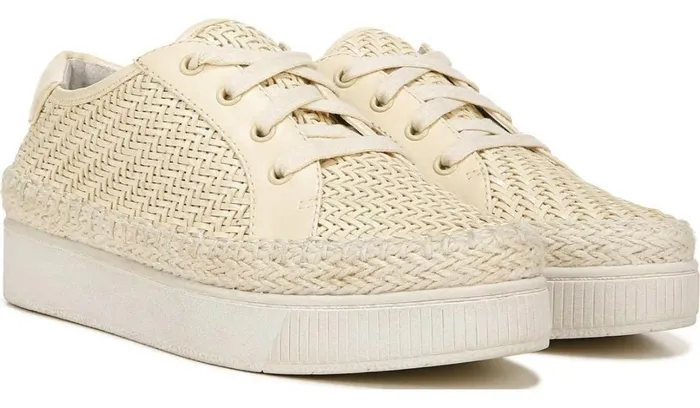 Sneakers Women Franco Sarto Franco Hyria Platform Sneaker Milk Woven Leather