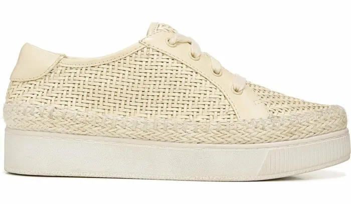 Sneakers Women Franco Sarto Franco Hyria Platform Sneaker Milk Woven Leather